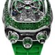 Jacob & Co. Bugatti Chiron Tourbillon Baguette White Gold Green on Strap image 0 thumbnail