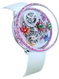 Jacob & Co. Fleurs De Jardin White Gold and Pink Sapphires on Strap image 1 thumbnail