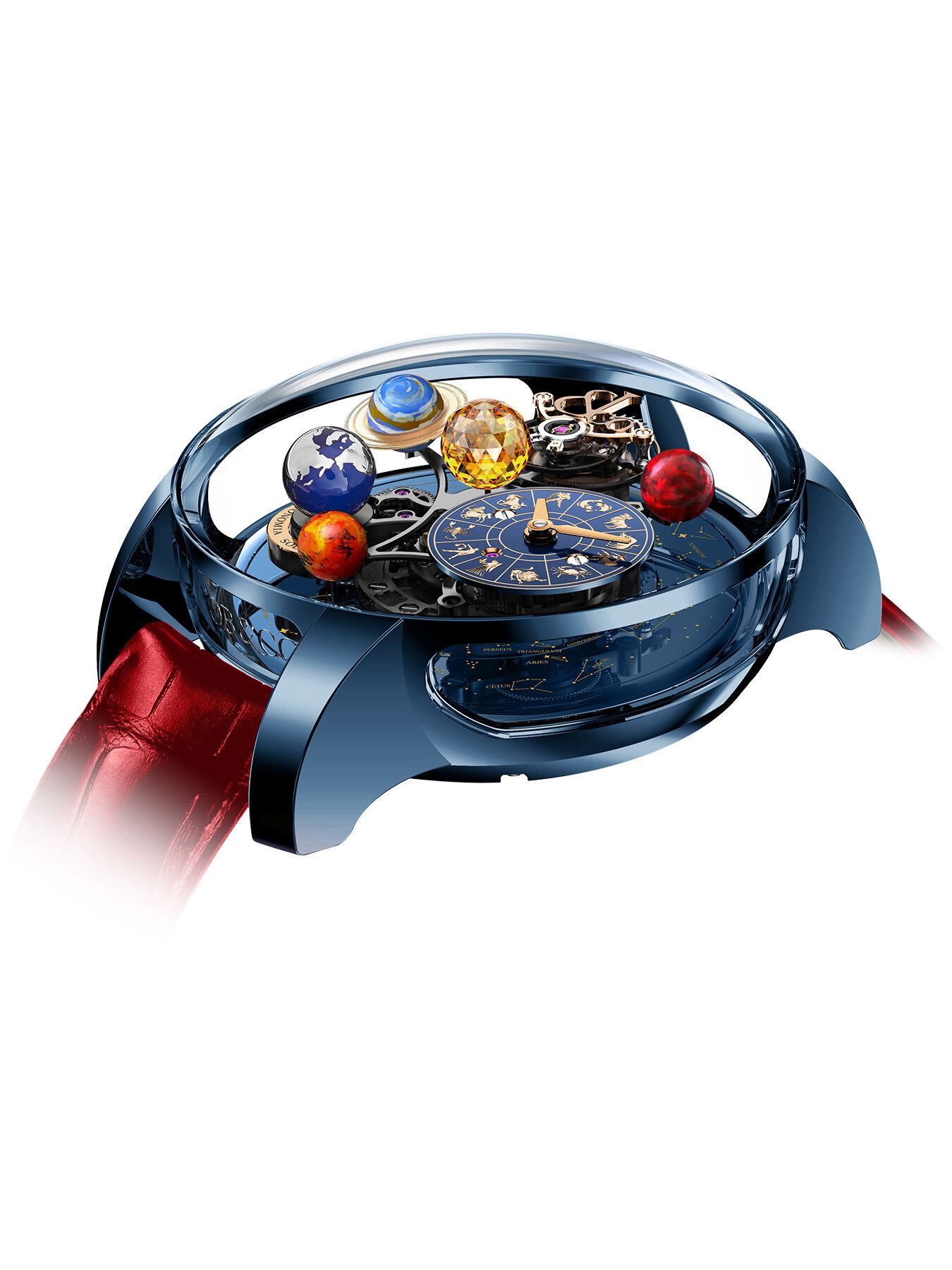 Jacob & Co. Astronomia Solar Zodiac Blue Titanium