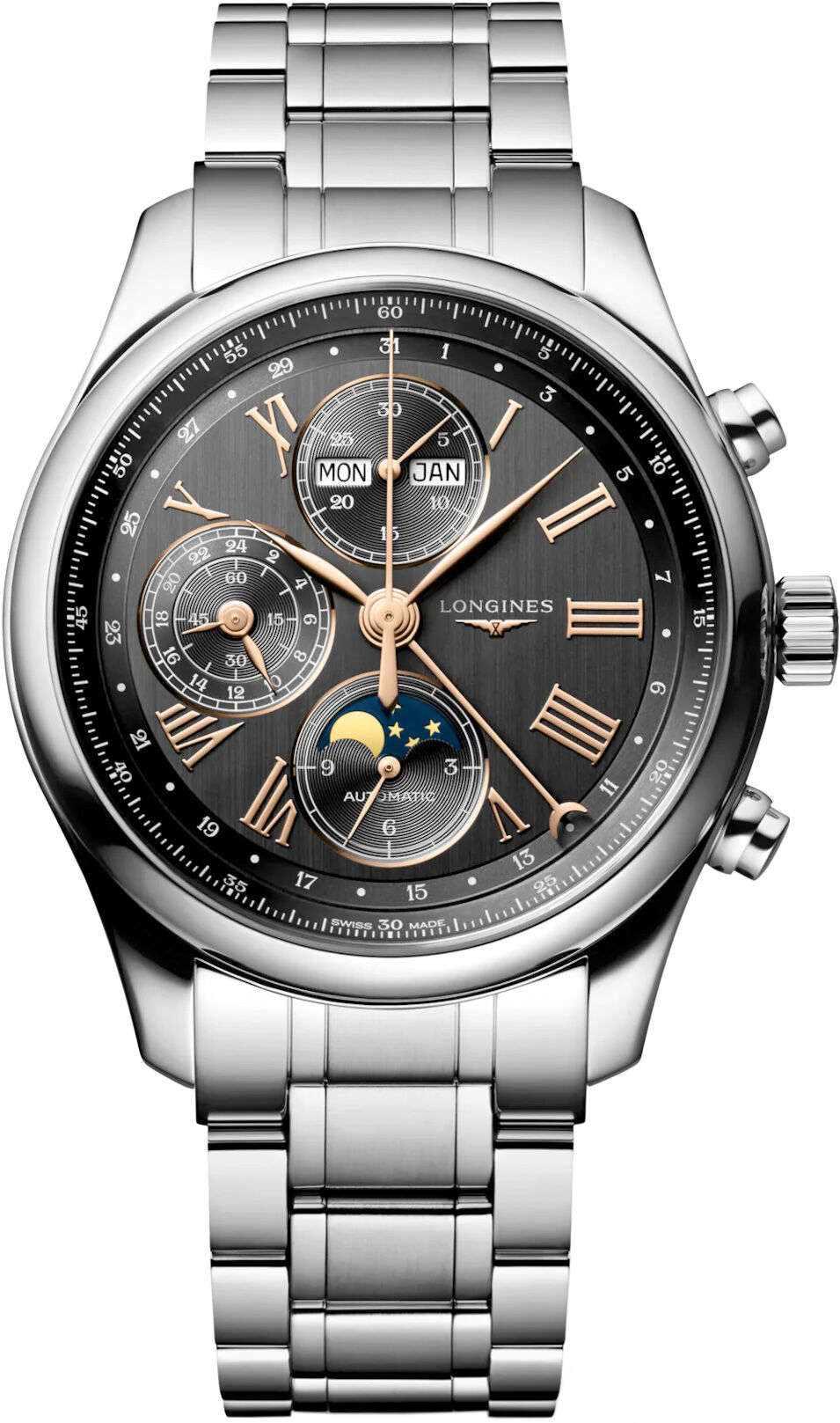 Longines L2.773.4.61.6 Master Collection 42mm Anthracite Dial