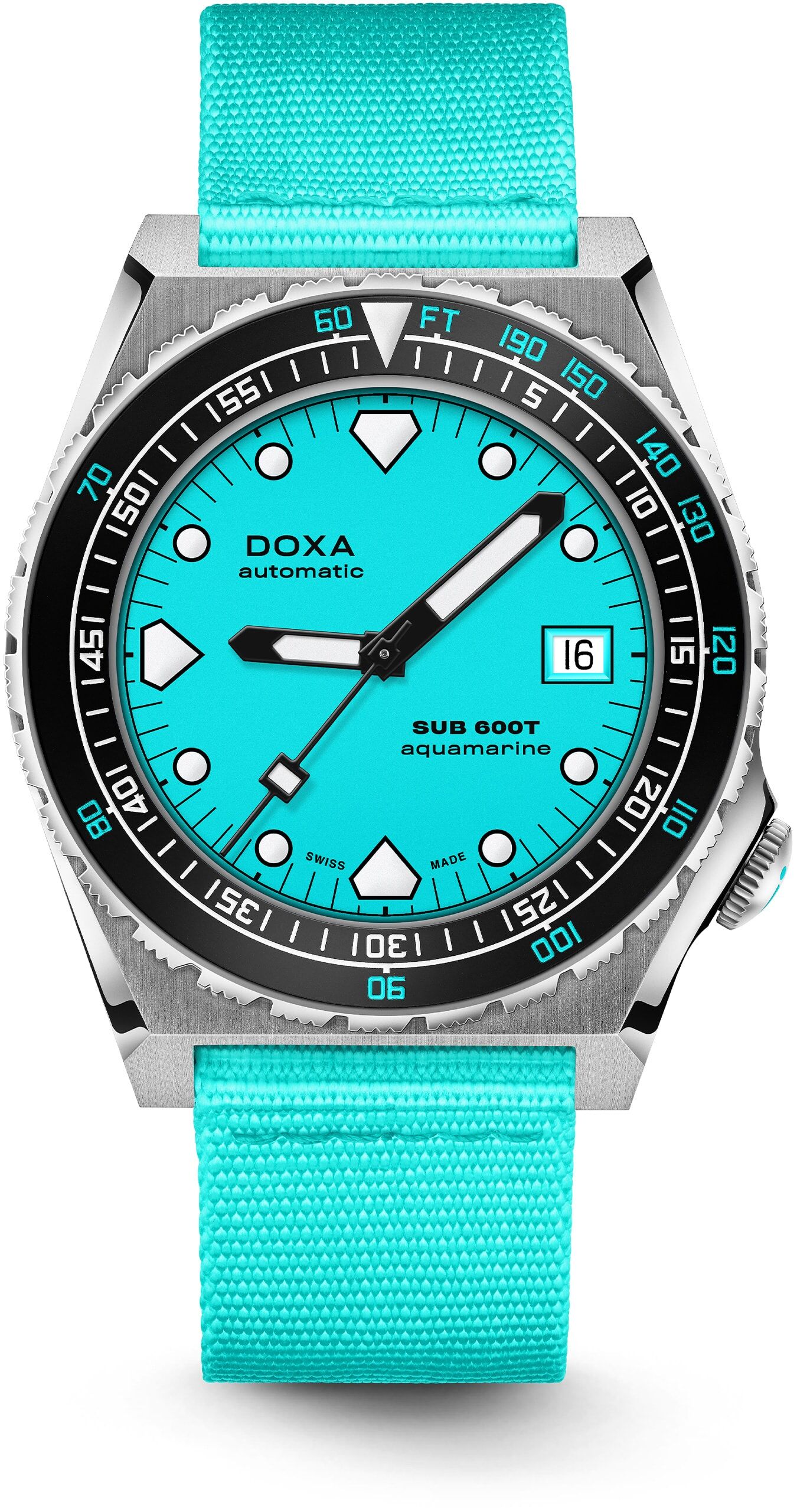 Doxa Sub 600T Aquamarine 861.10.241.25-N on NATO Strap