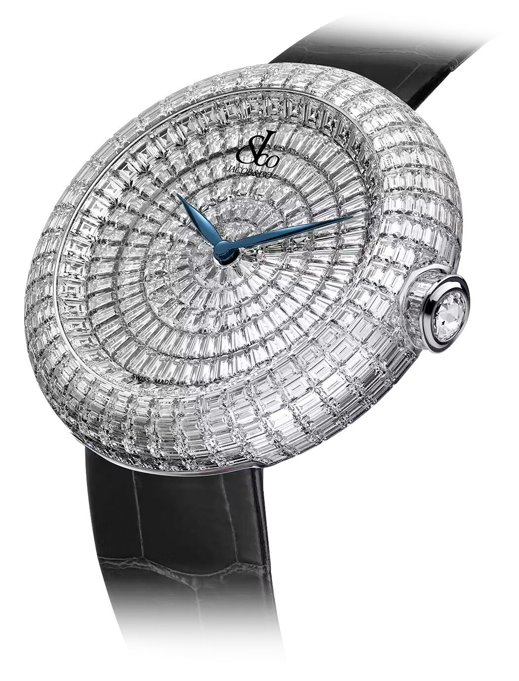 Jacob & Co. Brilliant Baguette Diamonds Rose Gold on Strap