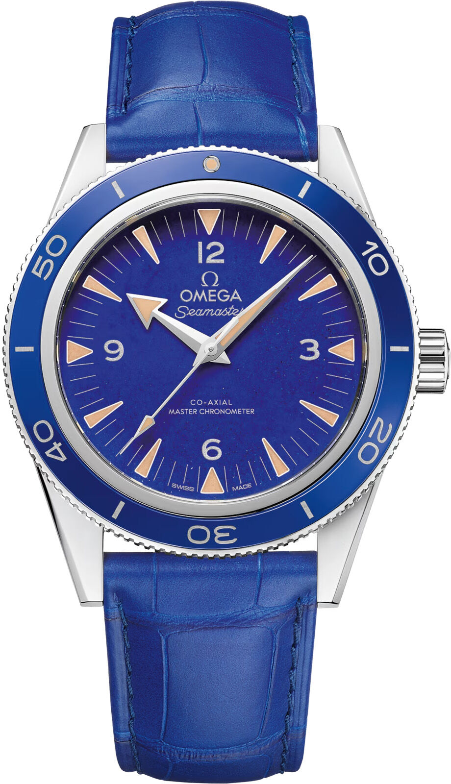 Omega Seamaster 300 Platinum on Leather Strap 234.93.41.21.99.002