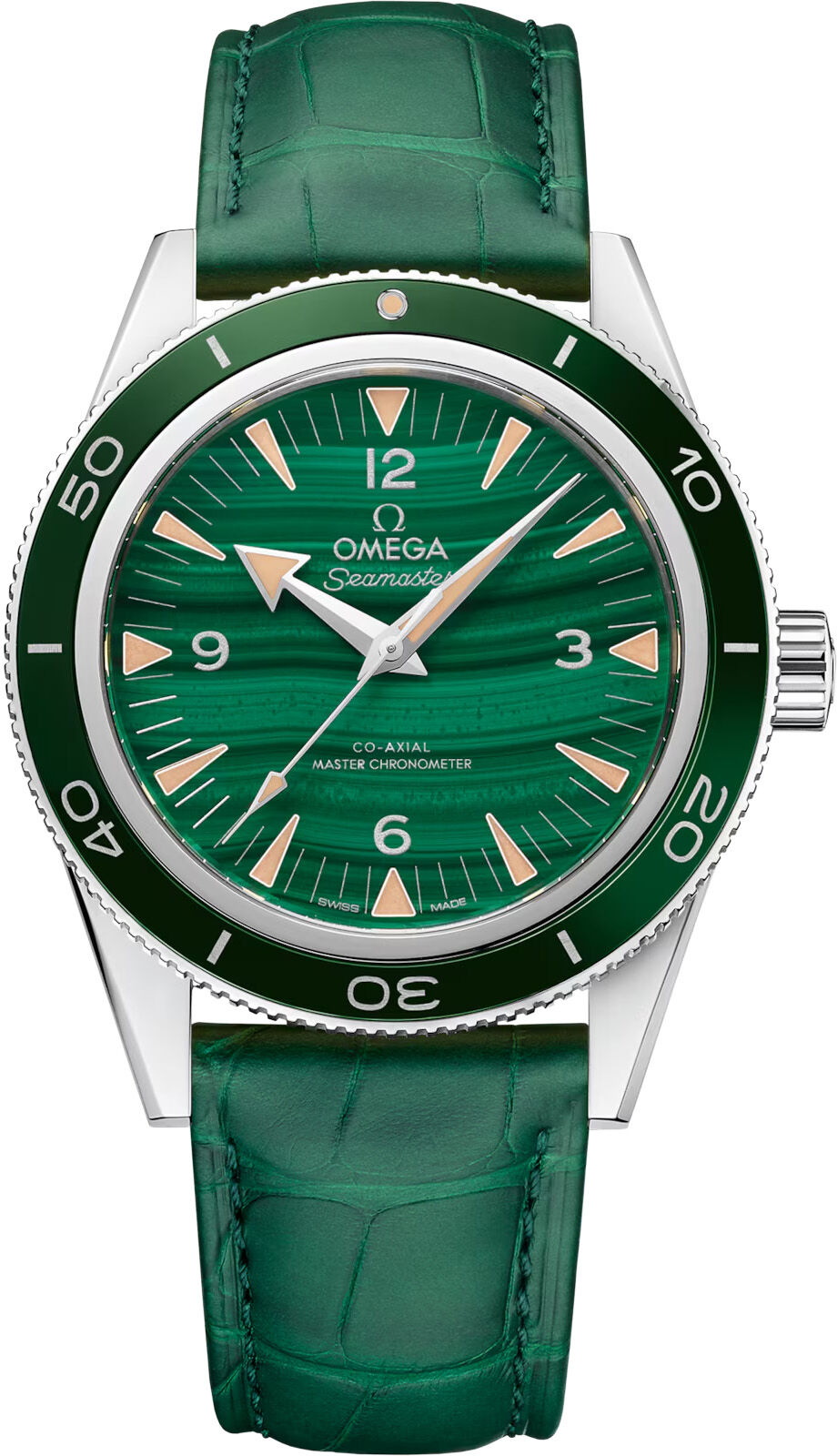 Omega Seamaster 300 Platinum on Leather Strap 234.93.41.21.99.001