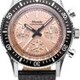 Nivada Grenchen 87043Q10 Chronoking Salmon Dial on Strap image 0 thumbnail