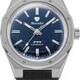 Nivada Grenchen F77 Titanium Dark Blue Aventurine on Strap image 0 thumbnail