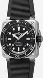 Bell & Ross BR03A-D-BL-ST/SRB Diver Black Steel Rubber Strap image 1 thumbnail