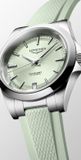 Longines L3.430.4.02.9 Conquest Sunray Green Dial on Strap image 1 thumbnail
