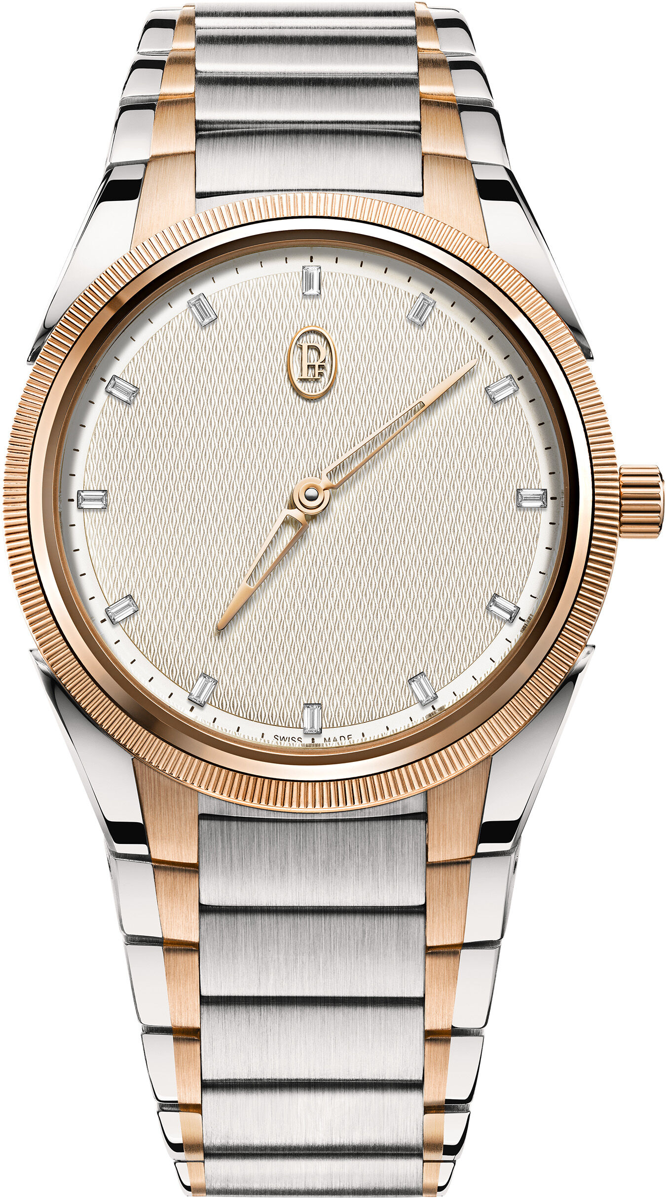 Parmigiani Fleurier Tonda PF 36mm Steel and Gold White Citrine Dial PFC804-1020004-100182
