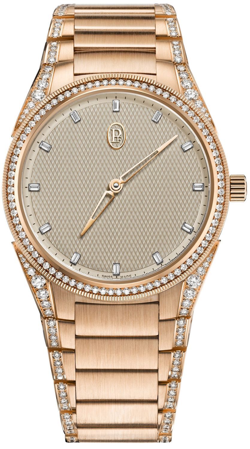 Parmigiani Fleurier Tonda PF 36mm Rose Gold Set Sand Gold Dial PFC804-2120002-210182