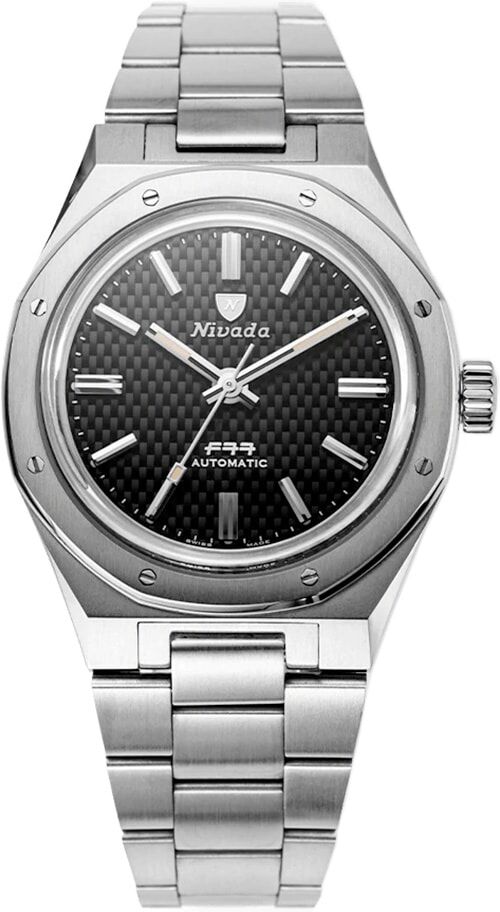 Nivada Grenchen F77 Black Dial