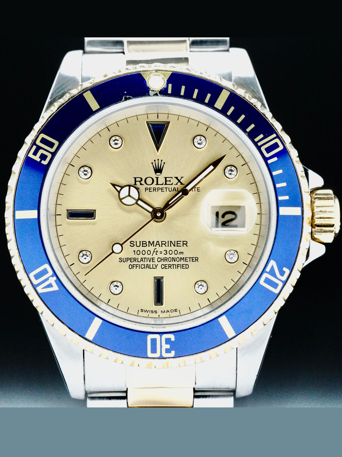 Rolex 16613 Submariner Serti Dial