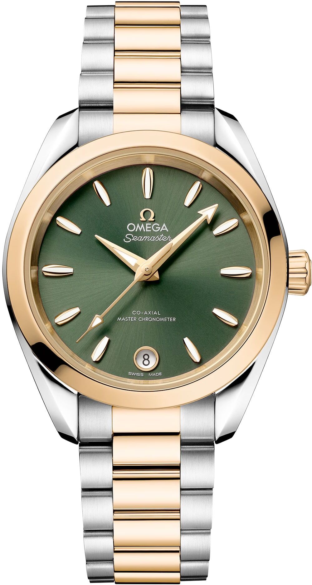 Omega 220.20.34.20.10.002 Seamaster Aqua Terra Shades Steel and Moonshine Gold