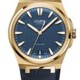 Czapek Antarctique Mount Erebus Deep Blue Yellow Gold on Leather Strap image 0 thumbnail