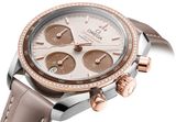 Omega 324.28.38.50.02.002 Speedmaster 38 Steel Sedna Gold Diamonds on Leather Strap image 2 thumbnail