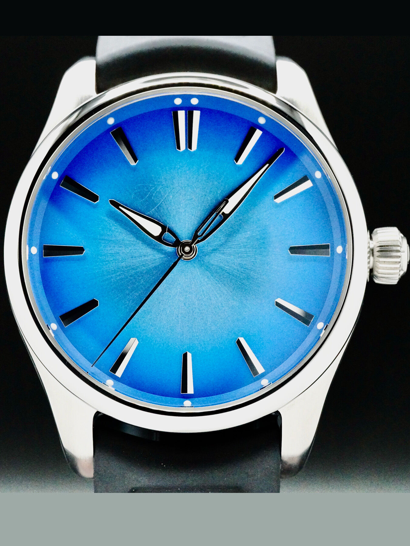 H. Moser & Cie 3200-1217 Pioneer Centre Seconds Artic Blue Fume Dial