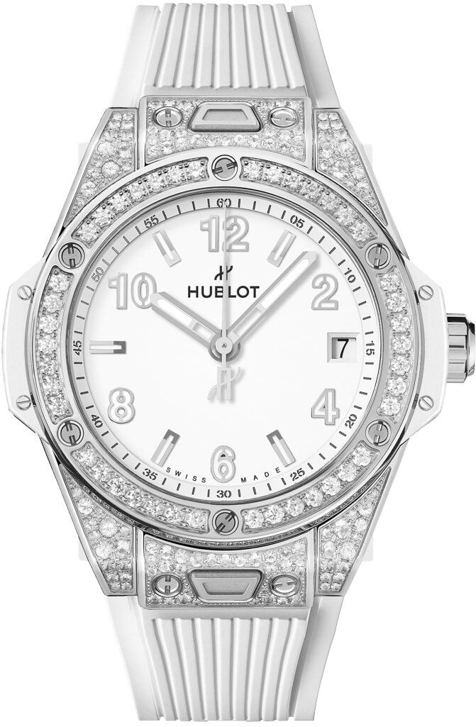 Hublot 465.SE.2010.RW.1604 Big Bang One Click Steel White Pavé
