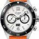 Glashütte Original SeaQ Chronograph "Panda" on Orange Canvas Strap 1-37-23-03-80-34 image 0 thumbnail