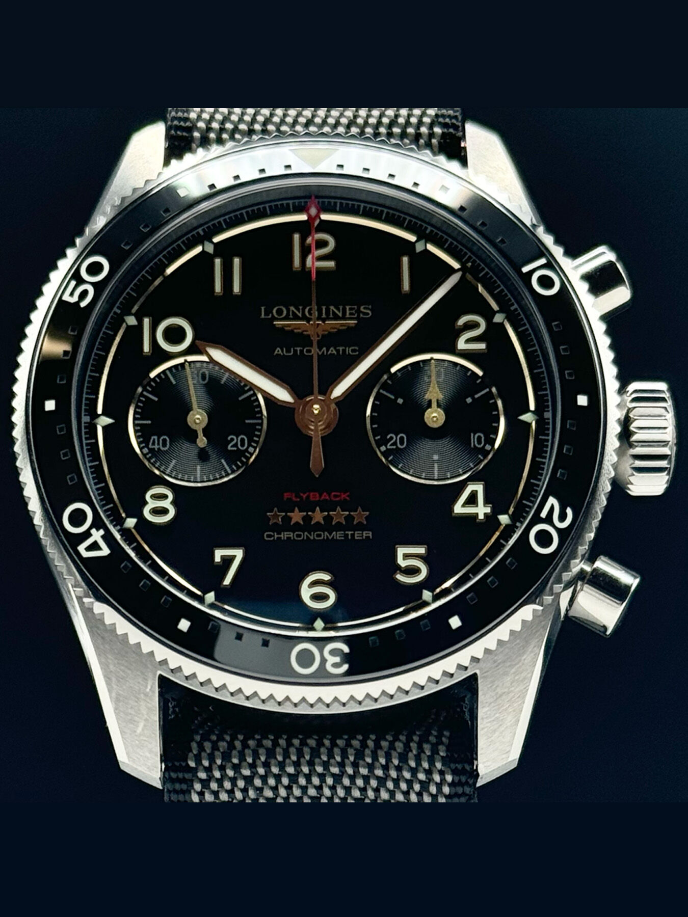 Longines L3.821.1.53.2 Spirit Chronograph