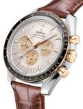 Omega 310.23.42.50.02.001 Speedmaster Moonwatch Professional 42mm Steel Moonshine Gold on Alligator Strap image 2 thumbnail