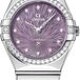 Omega 131.15.28.60.60.001 Constellation Purple Dial Steel and Diamonds 28mm image 0 thumbnail