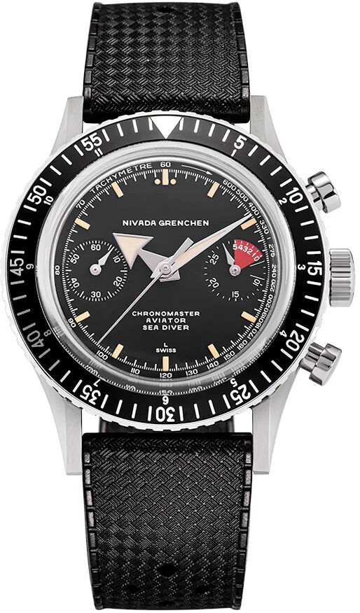 Nivada Grenchen 86056M01LC Chronomaster Broad Arrow - Inter.Bezel on Strap