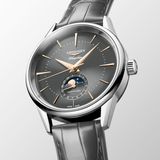 Longines L4.815.4.52.2 Flagship Heritage Sunray Anthracite Dial on Strap image 3 thumbnail