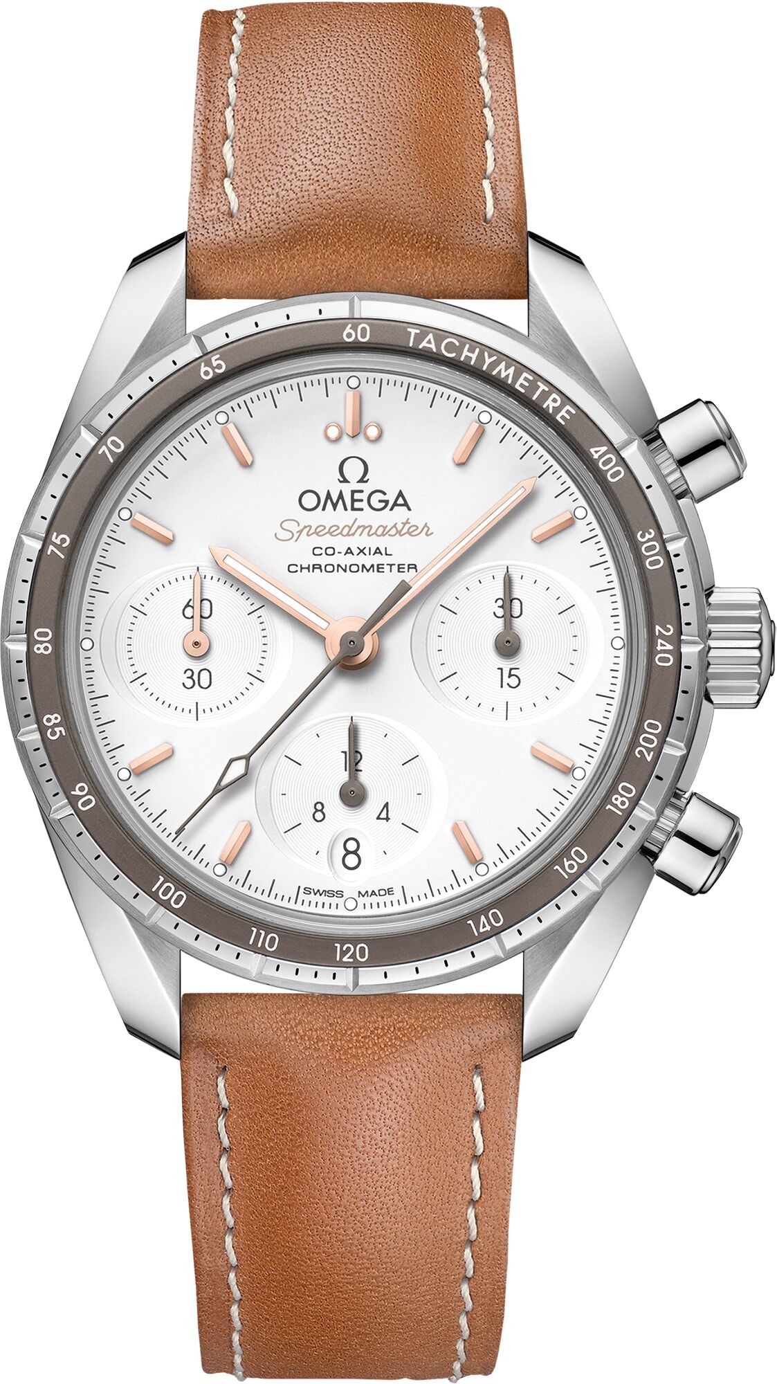 Omega 324.32.38.50.02.001 Speedmaster 38 mm Steel on Strap