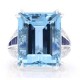 Oscar Heyman 18.11ct Emerald Cut Aquamarine Ring 302207 image 0 thumbnail