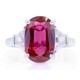 Oscar Heyman 5.09ct Vivid Red Ruby Ring 303218 image 0 thumbnail