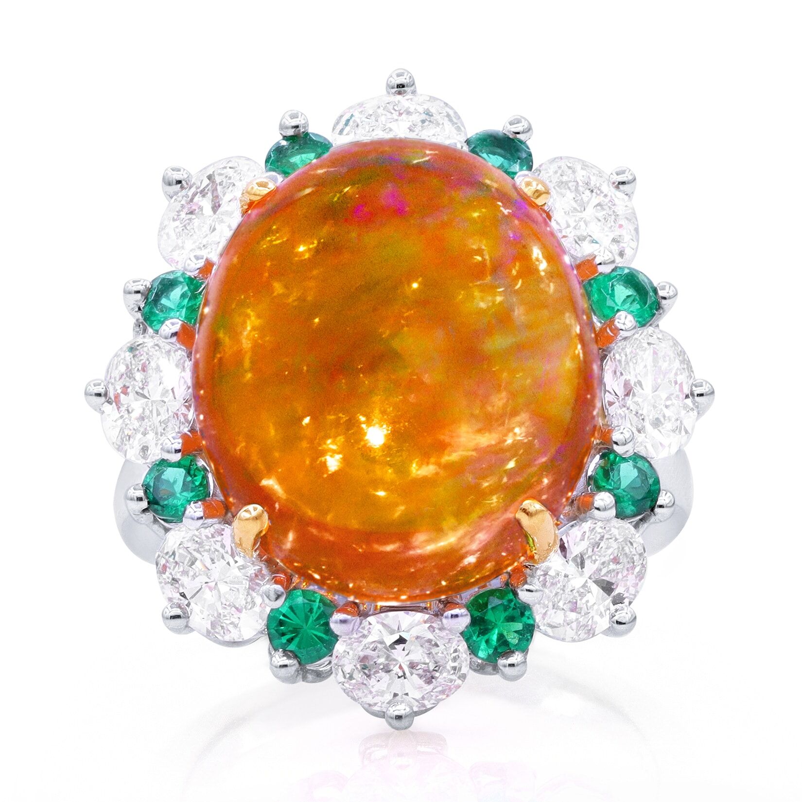 Oscar Heyman 11.60ct Mexican Fire Opal Ring 303576