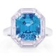 Oscar Heyman 6.62ct Green-Blue Tourmaline Frame Ring 303663 image 0 thumbnail