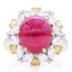 Oscar Heyman 8.80ct Intense Red Cabochon Ruby Ring 303644 image 0 thumbnail