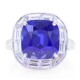 Oscar Heyman 9.31ct Royal Blue Sapphire Frame Ring 303666 image 0 thumbnail