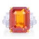 Oscar Heyman 13.53ct Orange Sapphire Ring 303699 image 0 thumbnail