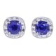 Oscar Heyman Vibrant Blue Sapphire Frame Earrings 707047 image 0 thumbnail