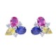 Oscar Heyman Multi-Color Cluster Earrings 707055 image 0 thumbnail