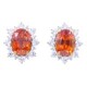 Oscar Heyman Vivid Orange Sapphire Earrings 707141 image 0 thumbnail