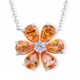 Oscar Heyman Spessartite Garnet Flower Pendant 903207 image 0 thumbnail