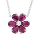 Oscar Heyman Ruby Flower Pendant 903244 image 0 thumbnail