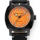 Nivada Grenchen 14131A01 Depthmaster Black Pumpkin on Leather Strap image 0 thumbnail