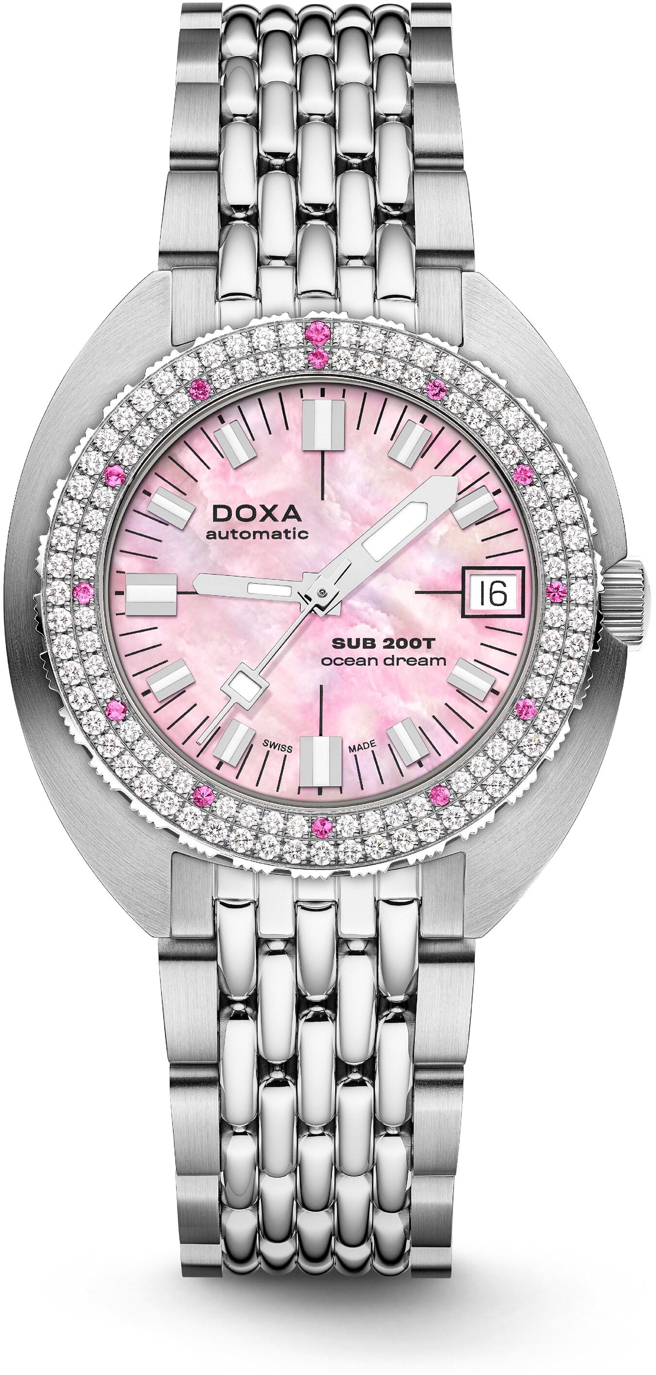 DOXA SUB 200T Diamonds 804.10D.061.10 Ocean Dream on Bracelet