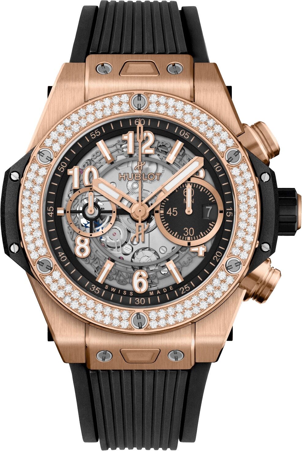 Hublot 421.OX.1180.RX.1104 Big Bang Unico King Gold Diamonds 44mm