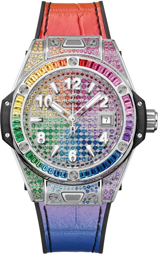 Hublot 485.SX.9900.LR.0999 Big Bang One Click Steel Rainbow 33mm