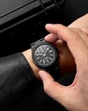 Nivada Grenchen 68020A77 F77 Black Ceramic Meteorite on Bracelet image 9 thumbnail