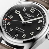 Longines L3.410.4.53.0 Pioneer Spirit Black Dial on Strap 37mm image 7 thumbnail