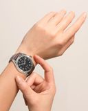 Longines L3.410.4.53.0 Pioneer Spirit Black Dial on Strap 37mm image 2 thumbnail