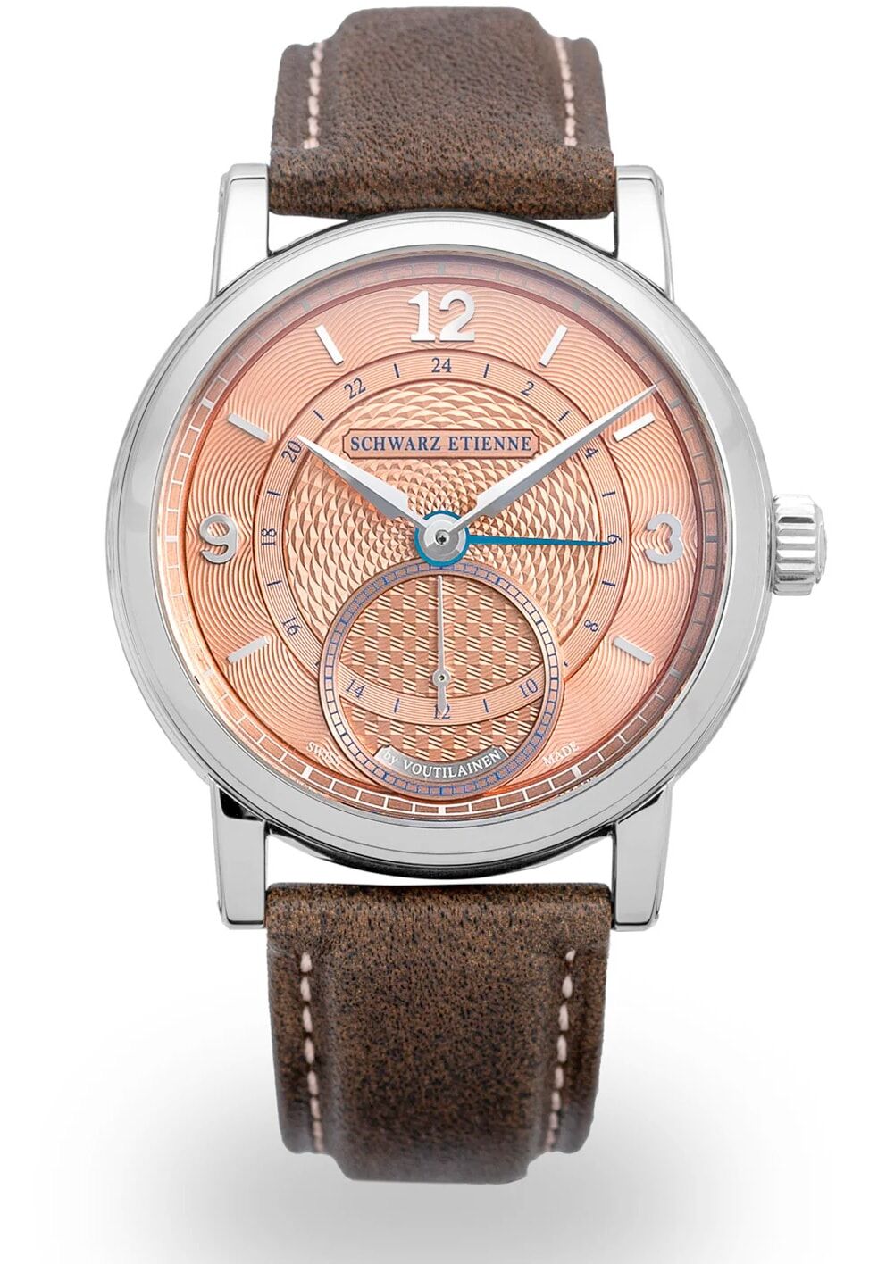 Schwarz Etienne Roma Synergy GMT Salmon Dial by Kari Voutilainen Limited Edition (39mm)