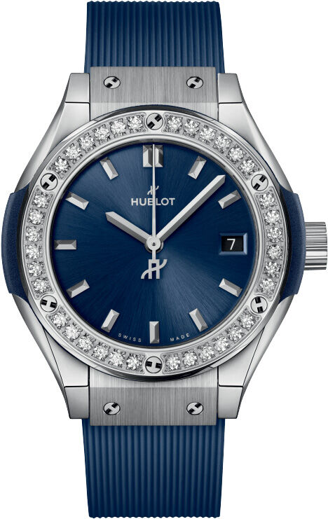 Hublot Classic Fusion Titanium Blue Diamonds 591.NX.7170.RX.1204
