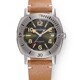 Nivada Grenchen 14103A02 Numerals Date Depthmaster Green on Brown Leather Strap image 0 thumbnail